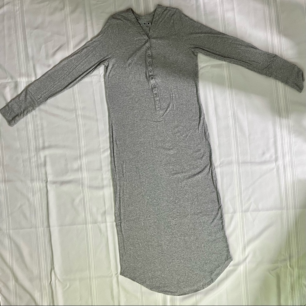 Gray knit dress by Three Dots, size M